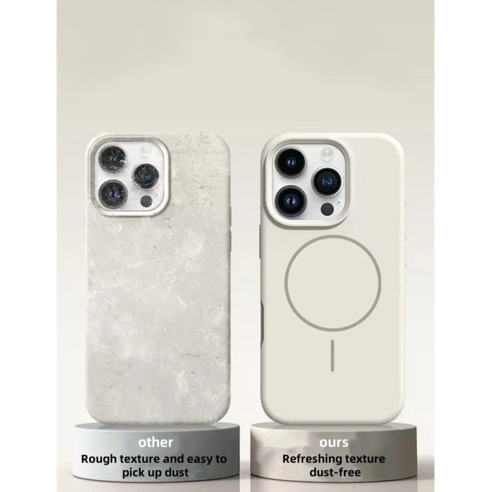 Có Dây Buộc Silicon Lỏng Chống Sốc Từ Tính Ốp lưng iPhone 11 12 13 14 15 16 Pro Max Plus