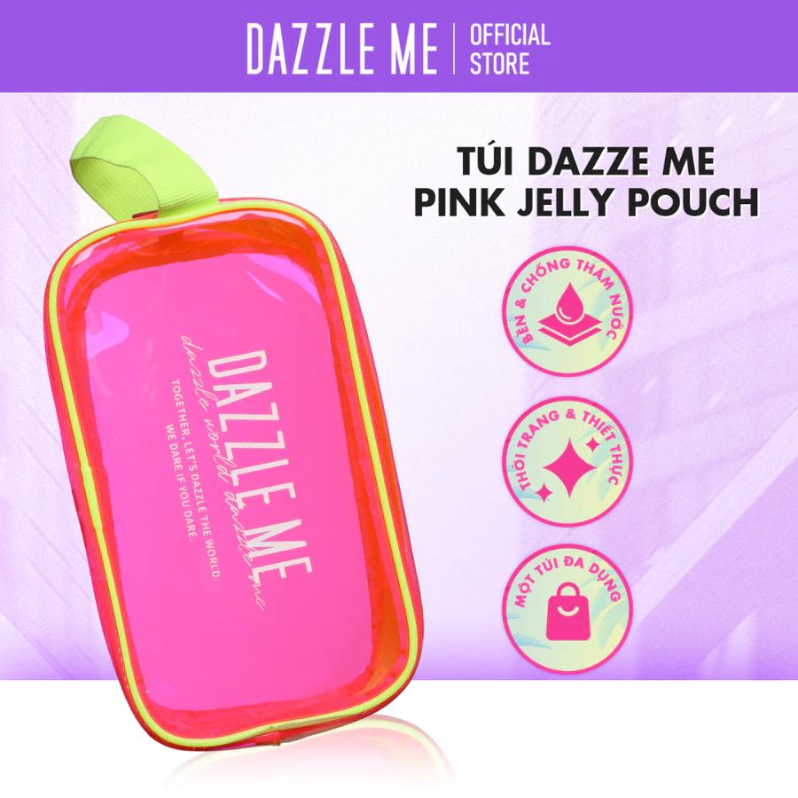 Túi Đựng Đồ Trang Điểm DAZZLE ME Độc Quyền Phiên Bản Giới Hạn Pink Jelly Pouch